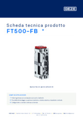 FT500-FB  * Scheda tecnica prodotto IT