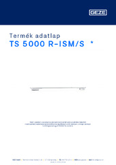TS 5000 R-ISM/S  * Termék adatlap HU