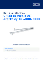 Układ dźwigniowo-drążkowy TS 4000/2000 Karta katalogowa PL