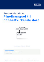 Pinolhængsel til dobbeltvirkende døre Produktdatablad DA