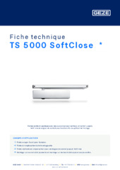 TS 5000 SoftClose  * Fiche technique FR