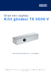 Kilit gövdesi TS 3000 V Ürün veri sayfası TR