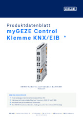 myGEZE Control Klemme KNX/EIB  * Produktdatenblatt DE