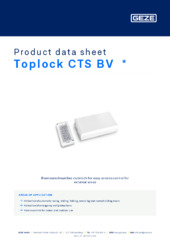 Toplock CTS BV  * Product data sheet EN