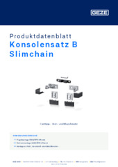 Konsolensatz B Slimchain Produktdatenblatt DE