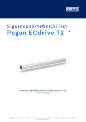 Pogon ECdrive T2  * Sigurnosno-tehnički list HR