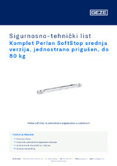Komplet Perlan SoftStop srednja verzija, jednostrano prigušen, do 80 kg Sigurnosno-tehnički list HR