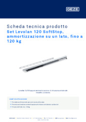 Set Levolan 120 SoftStop, ammortizzazione su un lato, fino a 120 kg Scheda tecnica prodotto IT