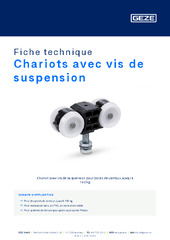 Chariots avec vis de suspension Fiche technique FR