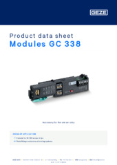 Modules GC 338 Product data sheet EN