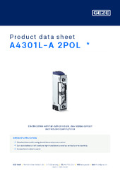 A4301L-A 2POL  * Product data sheet EN