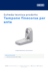 Tampone finecorsa per anta Scheda tecnica prodotto IT