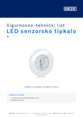 LED senzorsko tipkalo  * Sigurnosno-tehnički list HR