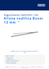 Klizna vodilica Boxer 12 mm  * Sigurnosno-tehnički list HR