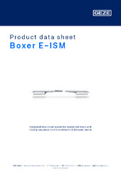 Boxer E-ISM Product data sheet EN