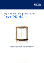 Revo.PRIME  * Fișa cu datele produsului RO