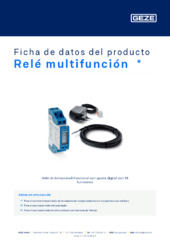 Relé multifunción  * Ficha de datos del producto ES