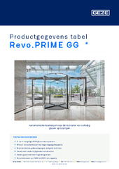Revo.PRIME GG  * Productgegevens tabel NL