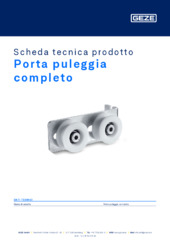 Porta puleggia completo Scheda tecnica prodotto IT