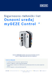 Osnovni uređaj myGEZE Control  * Sigurnosno-tehnički list HR