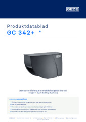 GC 342+  * Produktdatablad DA