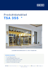 TSA 355  * Produktdatablad DA