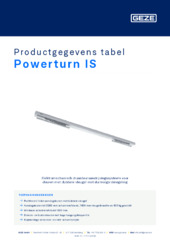 Powerturn IS Productgegevens tabel NL