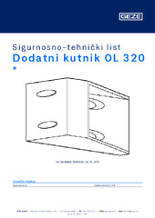 Dodatni kutnik OL 320  * Sigurnosno-tehnički list HR