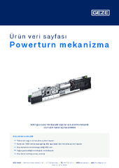 Powerturn mekanizma Ürün veri sayfası TR