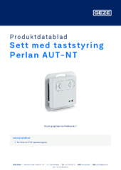 Sett med taststyring Perlan AUT-NT Produktdatablad NB