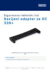 Kružni lučni adapter za GC 339 Sigurnosno-tehnički list HR