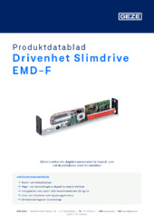 Antriebseinheit Slimdrive EMD-F Produktdatablad SV