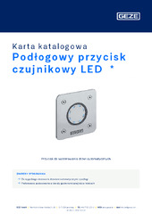 Podłogowy przycisk czujnikowy LED  * Karta katalogowa PL
