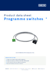Programme switches  * Product data sheet EN