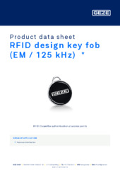 RFID design key fob (EM / 125 kHz)  * Product data sheet EN