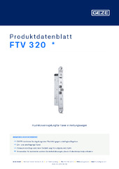 FTV 320  * Produktdatenblatt DE