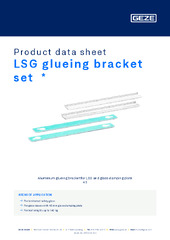 LSG glueing bracket set  * Product data sheet EN