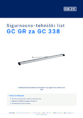GC GR za GC 338 Sigurnosno-tehnički list HR