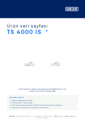 TS 4000 IS  * Ürün veri sayfası TR