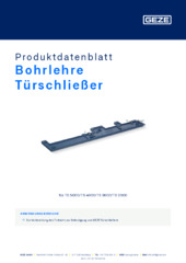 Bohrlehre Türschließer Produktdatenblatt DE