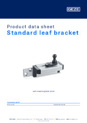 Standard leaf bracket Product data sheet EN