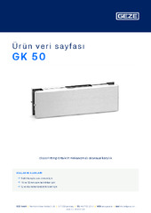 GK 50 Ürün veri sayfası TR