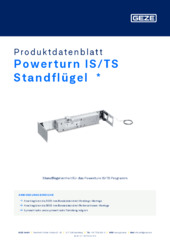 Powerturn IS/TS Standflügel  * Produktdatenblatt DE