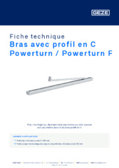 Bras avec profil en C Powerturn / Powerturn F Fiche technique FR