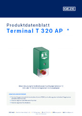 Terminal T 320 AP  * Produktdatenblatt DE