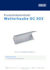 Wetterhaube GC 302 Produktdatenblatt DE