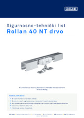 Rollan 40 NT drvo Sigurnosno-tehnički list HR