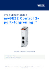 myGEZE Control 2-port-forgrening  * Produktdatablad DA