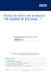 TS 5000 R ECline  * Ficha de datos del producto ES