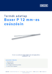 Boxer P 12 mm-es csúszósín Termék adatlap HU